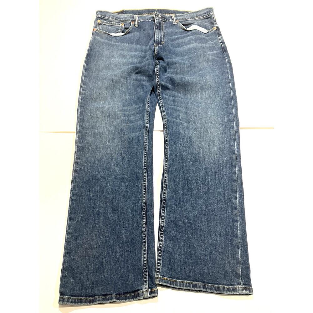 Levis 559 Jeans Mens Size 36x30 (Fits 36x29)Blue Relaxed Straight Whiskers Biker